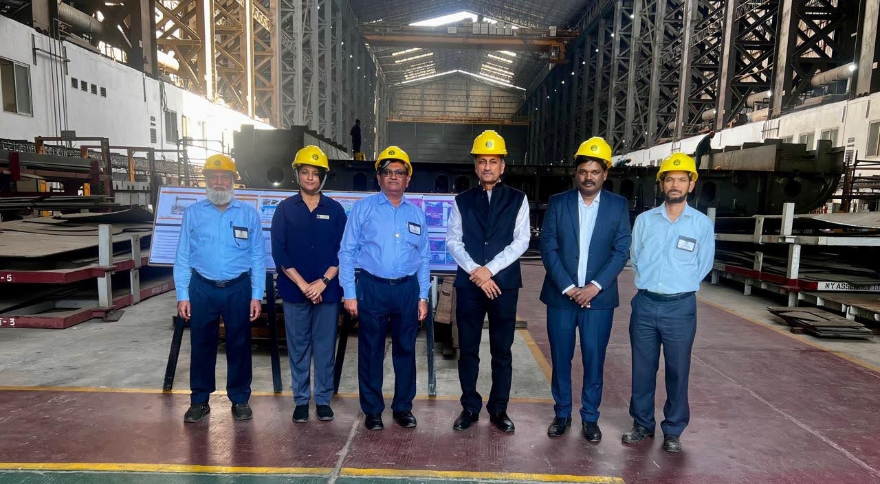Directorate General of Shipping Officials Visit Mazagon Dock Shipbuilders Limited