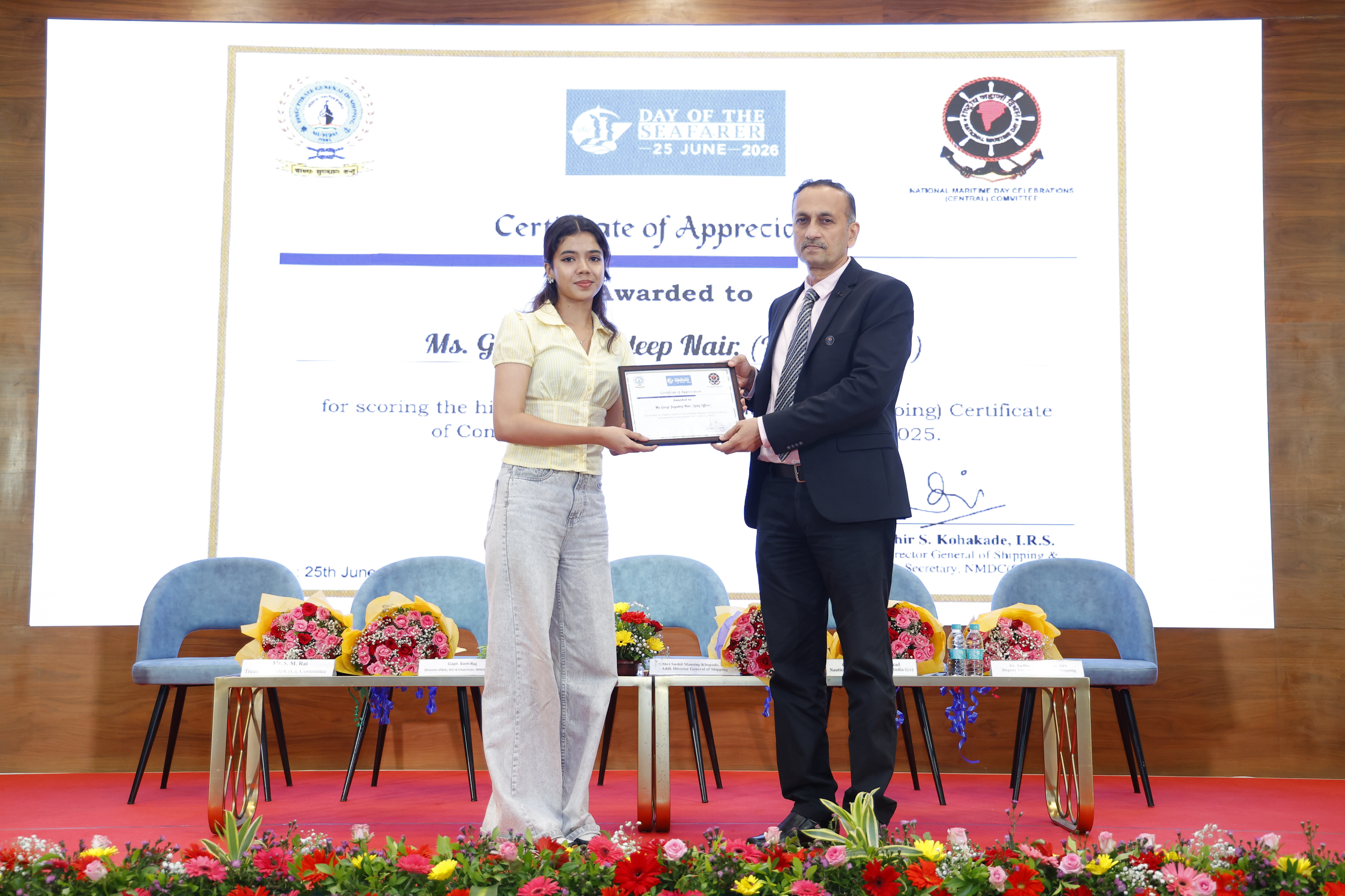 The felicitation of meritorious seafarers, the presentation of educational grants to female cadets