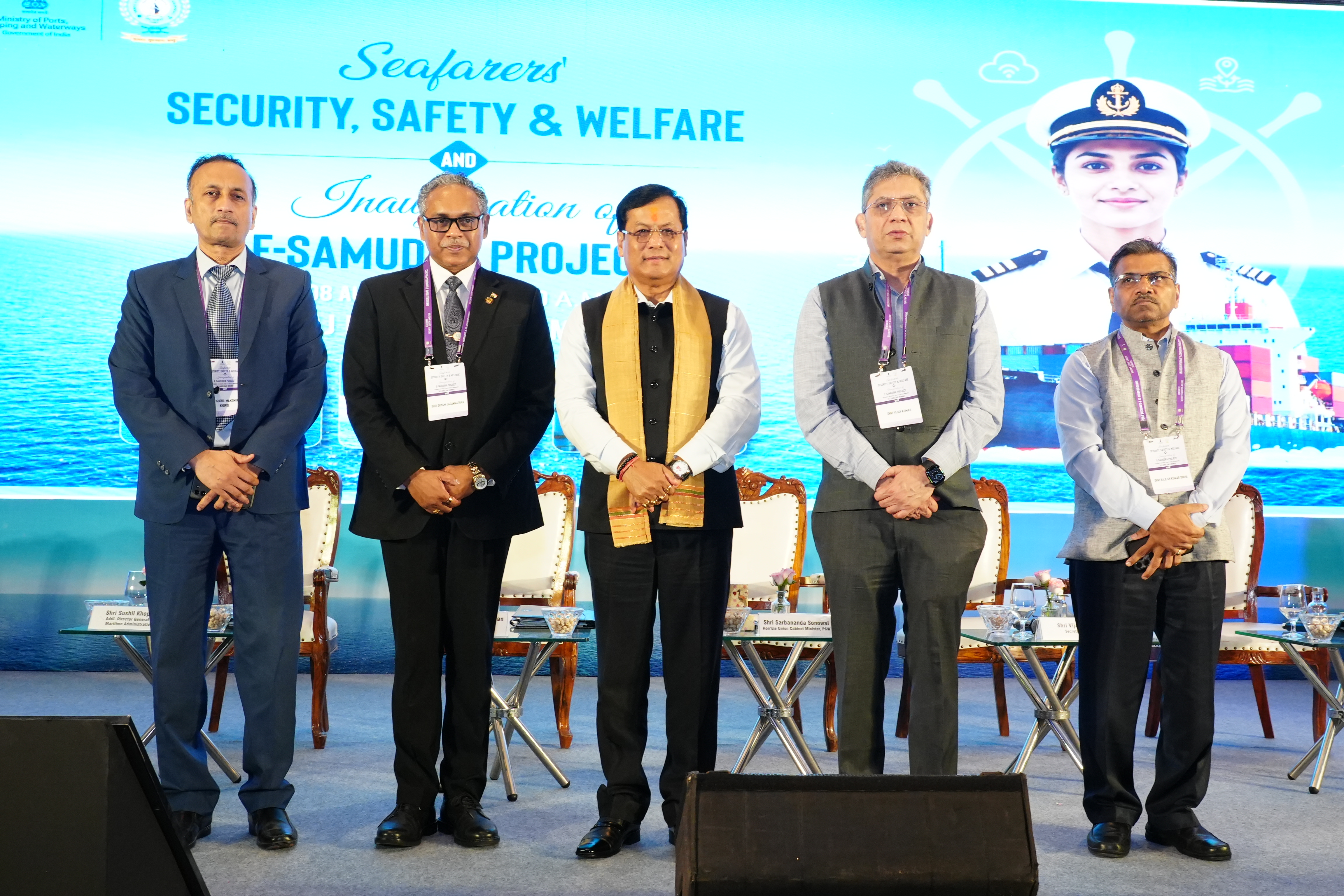 Interaction of the Hon’ble Union Cabinet Minister (PSW) with stakeholders on  Seafarer Security, Safety & Welfare and Launch of the E-Samudra, Mumbai