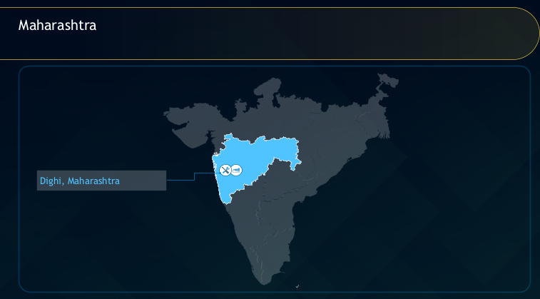Maharashtra Dighi Cluster Map